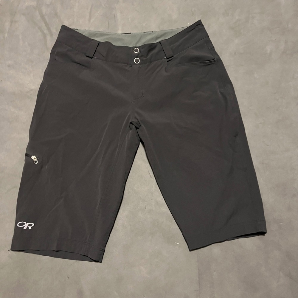 Outdoor Research Ferrosi Shorts Womens Size 6 Black Ripstop Stretch SS-2232 12"